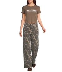 Hidden Jeans Low Slung Baggy Camo Jeans