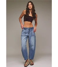 Hidden Jeans Sammie Low-Rise Barrel Jeans