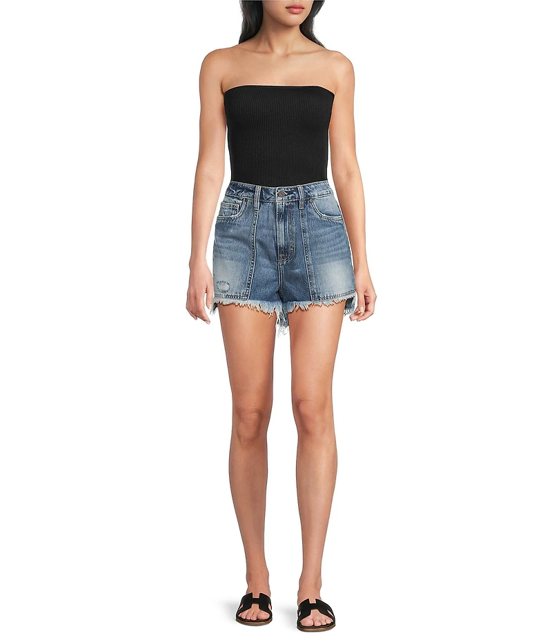 Hidden Jeans Sofie Utility Denim Mom Shorts