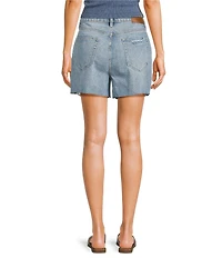 Hidden Jeans Sofie Utility Distressed Denim Mom Shorts