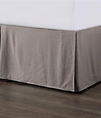 HiEnd Accents Hera Collection Washed Linen Tailored Bed Skirt