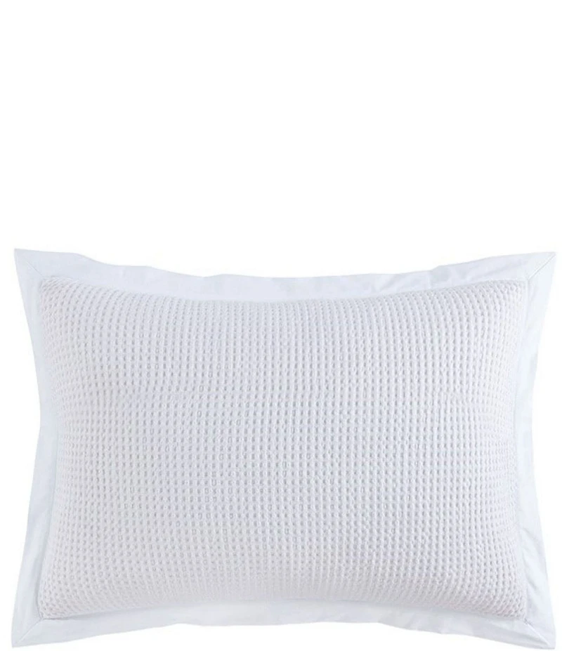 HiEnd Accents Stonewashed Cotton Waffle Weave Pillow Sham Set