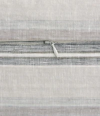 HiEnd Accents 100% French Flax Linen Variegated Striped Duvet Cover Mini Set