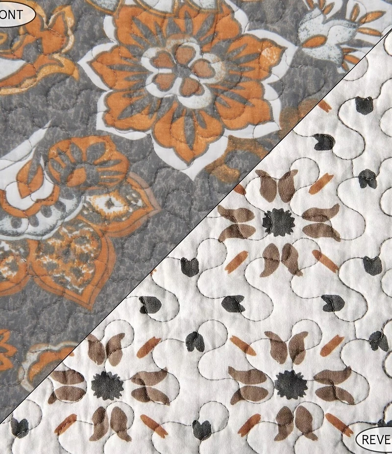HiEnd Accents x Paseo Road Abbie Western Floral Paisley Pattern Quilt Mini Set
