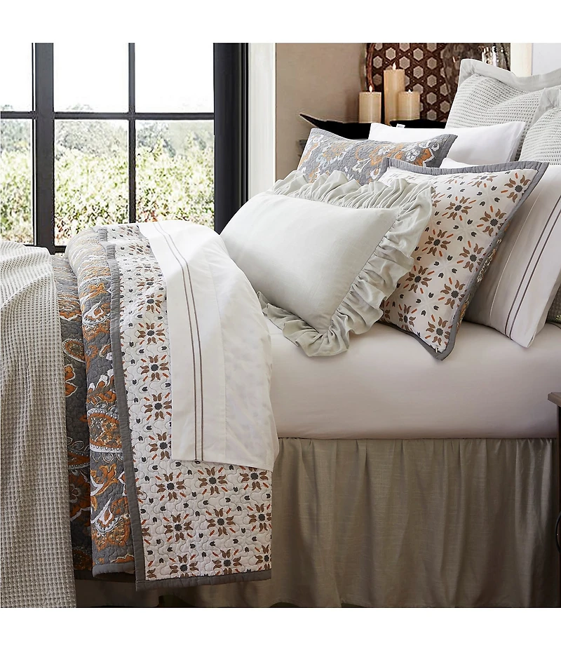 HiEnd Accents x Paseo Road Abbie Western Floral Paisley Pattern Quilt Mini Set