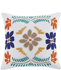 HiEnd Accents x Paseo Road Bonita Floral Embroidered Outdoor Pillow