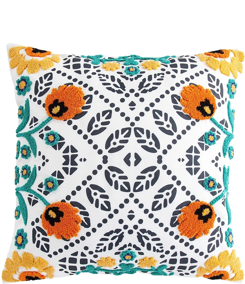 HiEnd Accents x Paseo Road Bonita Floral Motif Outdoor Pillow