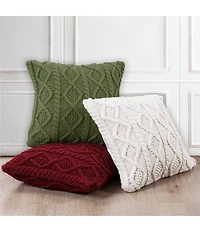 HiEnd Accents Cable Knit Euro Sham