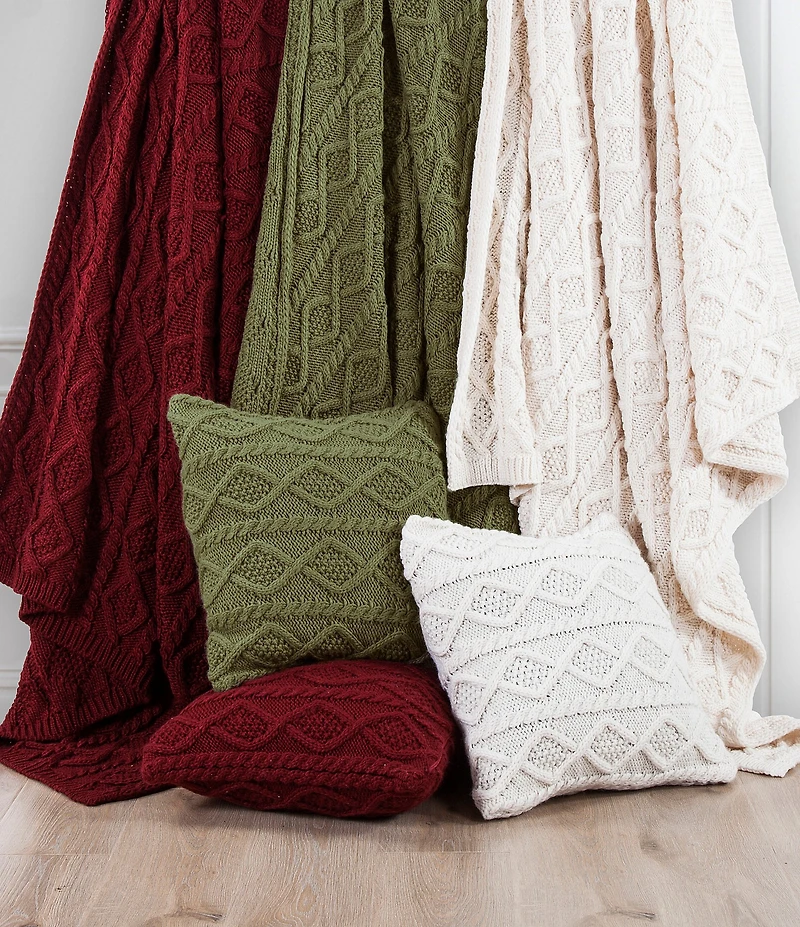 HiEnd Accents Chunky Cable Knit Throw