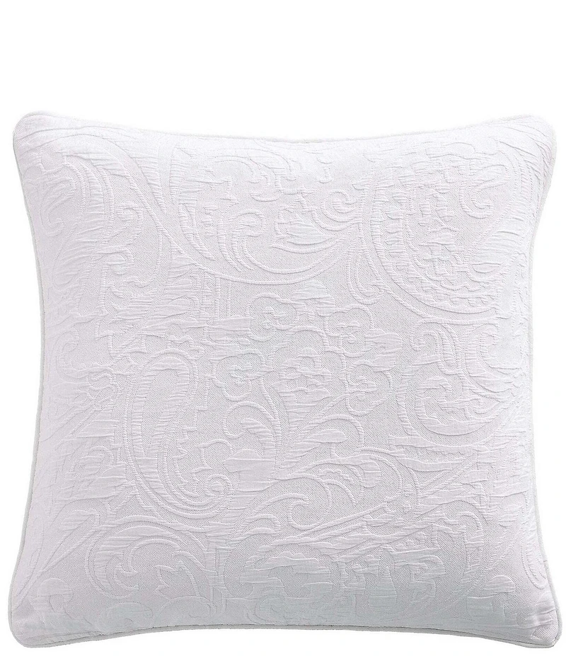 HiEnd Accents Camellia Paisley Matelasse Euro Sham
