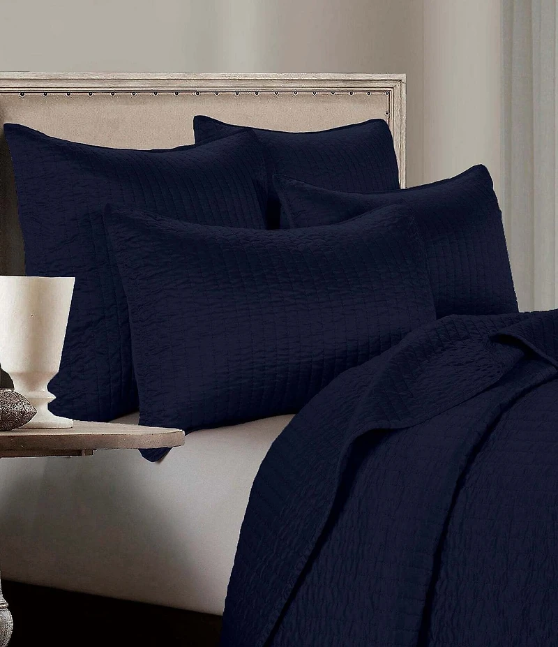 Indigo Hill by HiEnd Accents Channel Satin Quilt Mini Set