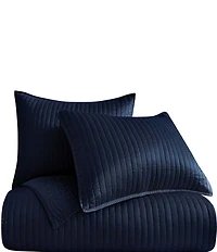 Indigo Hill by HiEnd Accents Channel Satin Quilt Mini Set