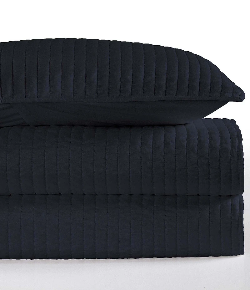 Indigo Hill by HiEnd Accents Channel Satin Quilt Mini Set