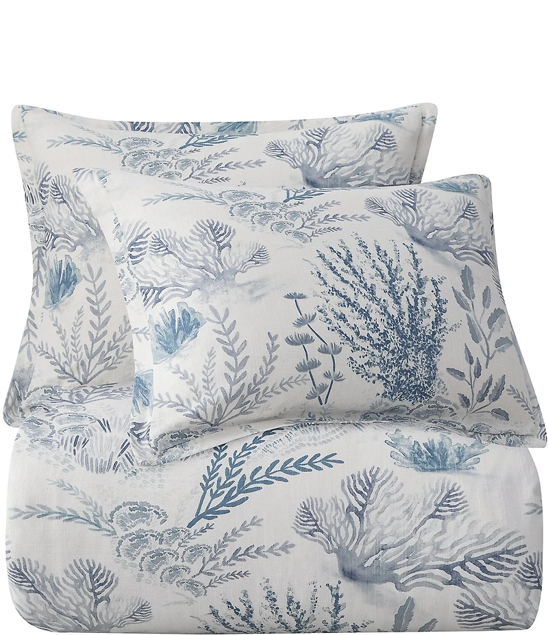 HiEnd Accents Coastal Collection Oceania Tropical Reefs Duvet Cover Mini Set