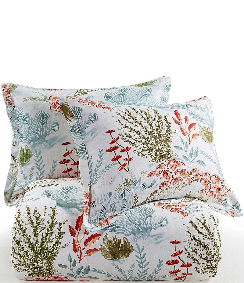 HiEnd Accents Coastal Collection Oceania Tropical Reefs Duvet Cover Mini Set
