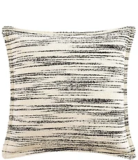 HiEnd Accents Cosmo Woven Space Dyed Boucle Textured Striped Decorative Feather Pillow