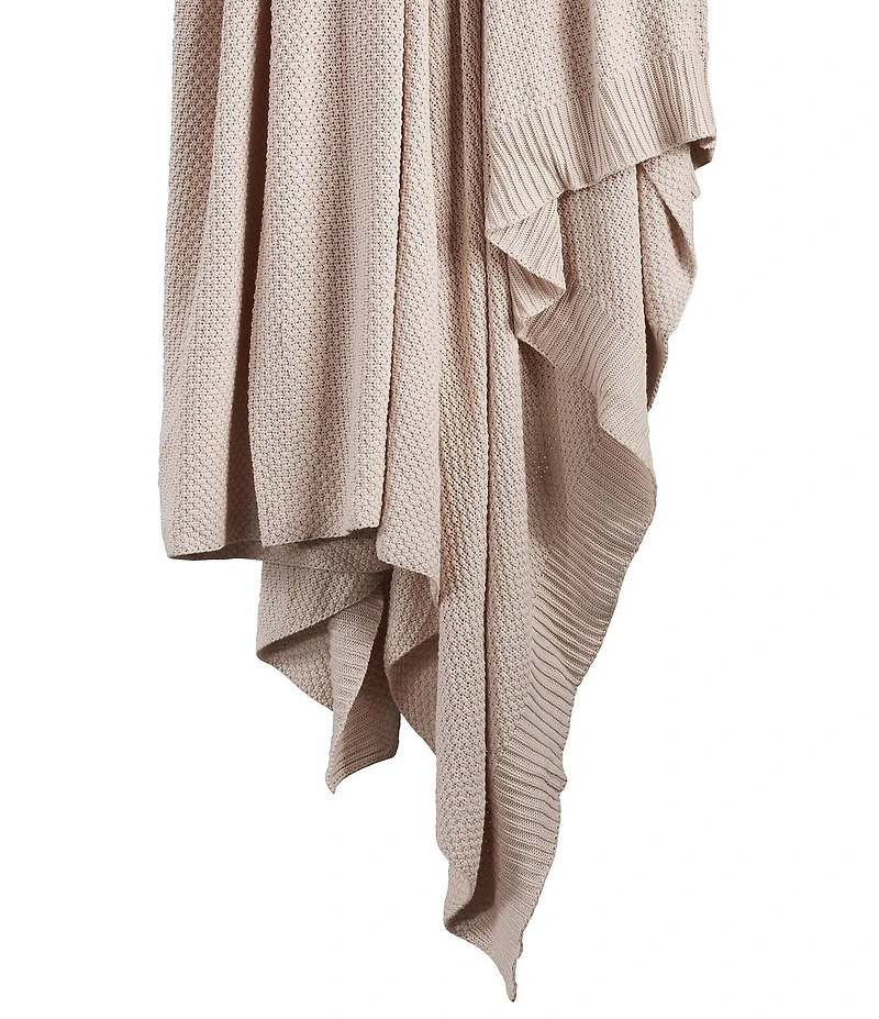 Hiend Accents Cotton Knit Bed Blanket