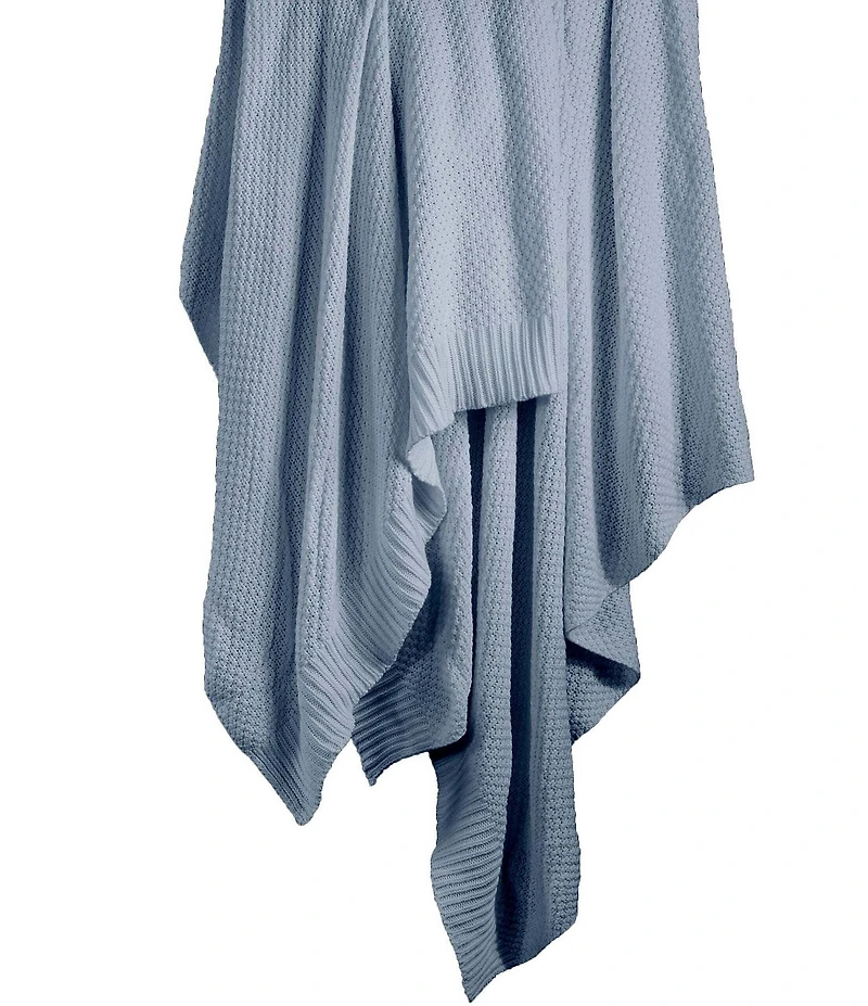 HiEnd Accents Cotton Knit Throw Blanket
