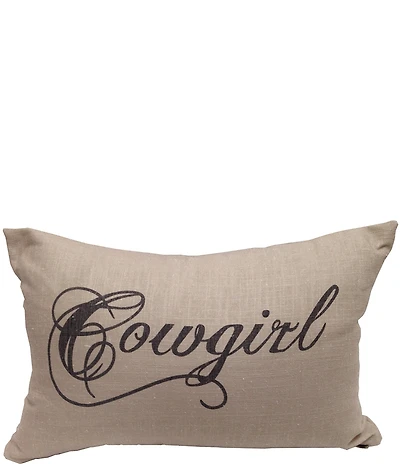 HiEnd Accents x Paseo Road Accents Cowgirl Linen Oblong Pillow