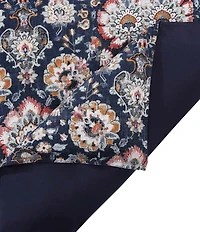 HiEnd Accents Derby Floral Washed Linen Duvet Cover Mini Set