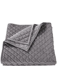 HiEnd Accents Diamond Pattern Velvet Quilt