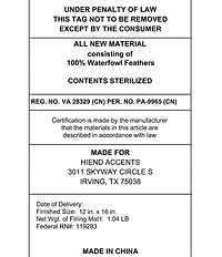 HiEnd Accents Diamond Quilted Boudoir Pillow