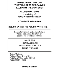 HiEnd Accents Diamond Quilted Boudoir Pillow