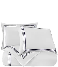 HiEnd Accents Embroidered Border Collection Duvet Cover Mini Set