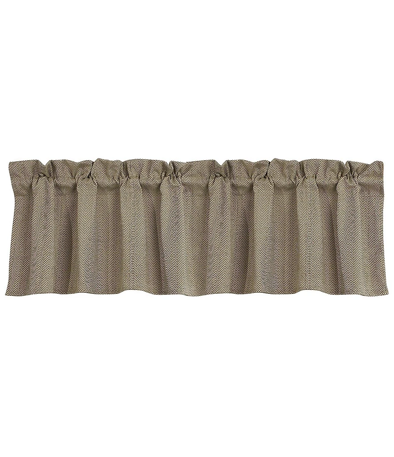 HiEnd Accents x Paseo Road Fairfield Herringbone Window Valance
