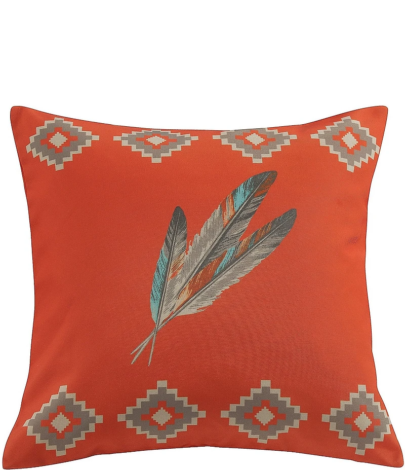 HiEnd Accents x Paseo Road Southwestern Feather Outdoor Pillow