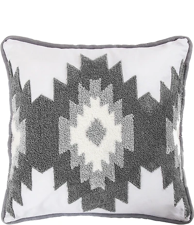 HiEnd Accents x Paseo Road Southwestern Free Spirit Crewel Embroidered Square Pillow