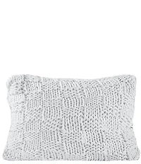 HiEnd Accents Hand Knitted Chess Dutch Euro Pillow