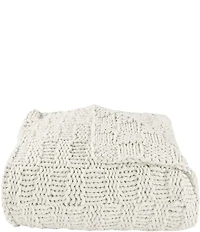 HiEnd Accents Hand Knitted Chess Throw Blanket