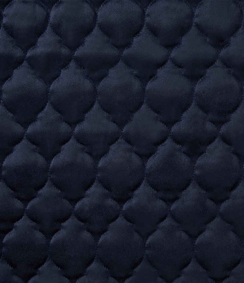 HiEnd Accents High Shine Satin Quatrefoil Embroidered Quilt Mini Set