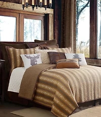 HiEnd Accents x Paseo Road Hill Country Buckled Faux-Suede Breakfast Pillow