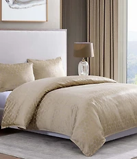 HiEnd Accents Honeycomb Jacquard Shimmering Comforter Mini Set