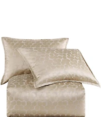 HiEnd Accents Honeycomb Jacquard Shimmering Comforter Mini Set