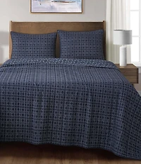 HiEnd Accents Indigo Collection Reversible Quilt Mini Set
