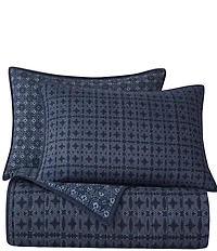 HiEnd Accents Indigo Collection Reversible Quilt Mini Set