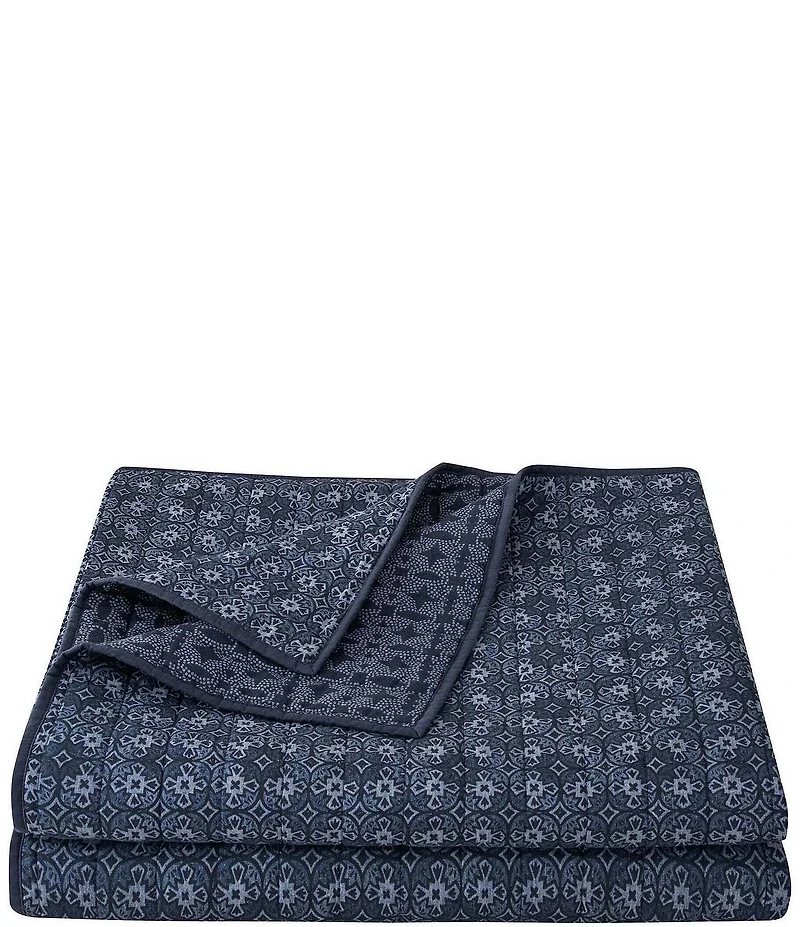 HiEnd Accents Indigo Collection Reversible Quilt Mini Set