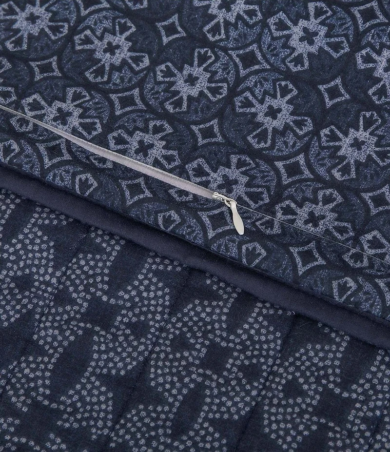 HiEnd Accents Indigo Collection Reversible Quilt Mini Set