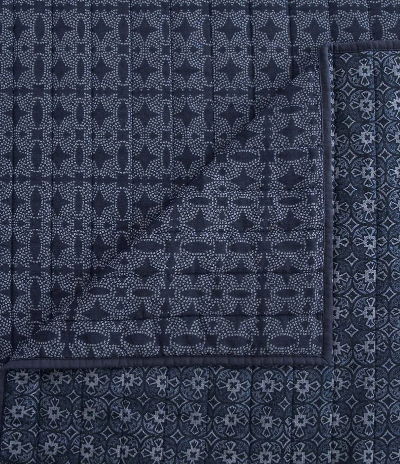 HiEnd Accents Indigo Collection Reversible Quilt Mini Set