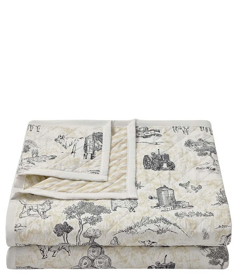 HiEnd Accents Indigo Hill by HiEnd Accents Farm Life Reversible Quilt Mini Set