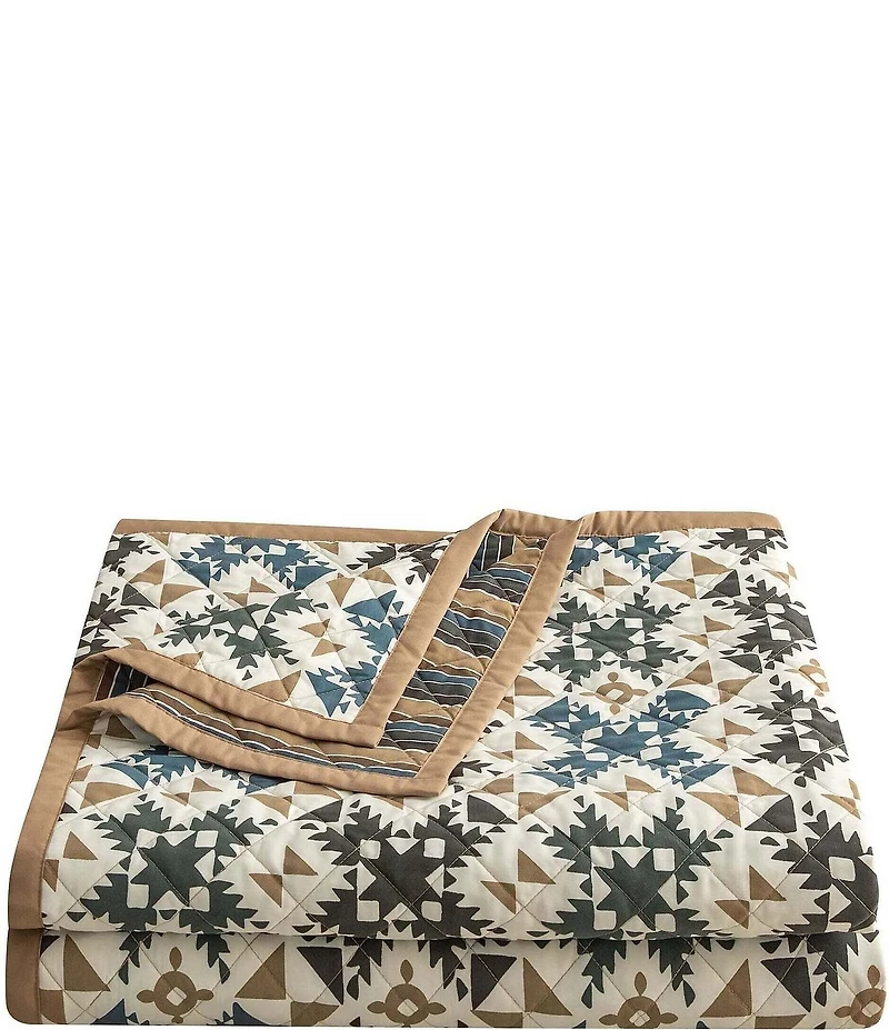 HiEnd Accents Indigo Hill Mosaic Reversible Quilt Mini Set