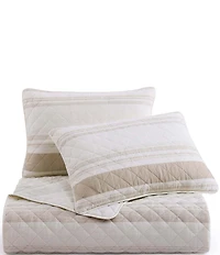 HiEnd Accents Indigo Hill Mystic Stripe Cotton Gauze Quilt Mini Set