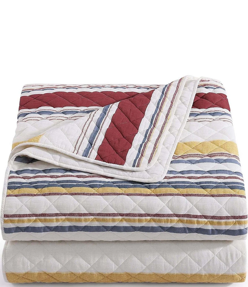 HiEnd Accents Indigo Hill Mystic Stripe Cotton Gauze Quilt Mini Set