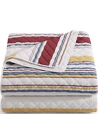 HiEnd Accents Indigo Hill Mystic Stripe Cotton Gauze Quilt Mini Set