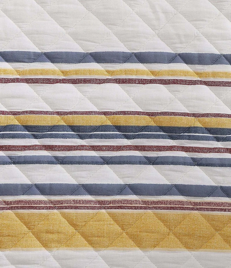 HiEnd Accents Indigo Hill Mystic Stripe Cotton Gauze Quilt Mini Set