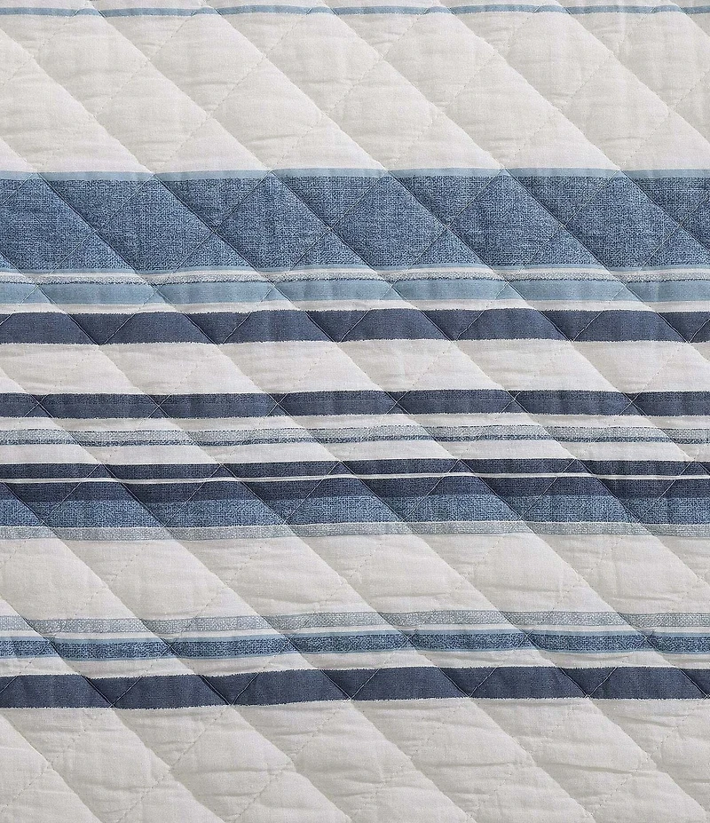 HiEnd Accents Indigo Hill Mystic Stripe Cotton Gauze Quilt Mini Set