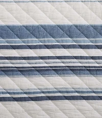 HiEnd Accents Indigo Hill Mystic Stripe Cotton Gauze Quilt Mini Set